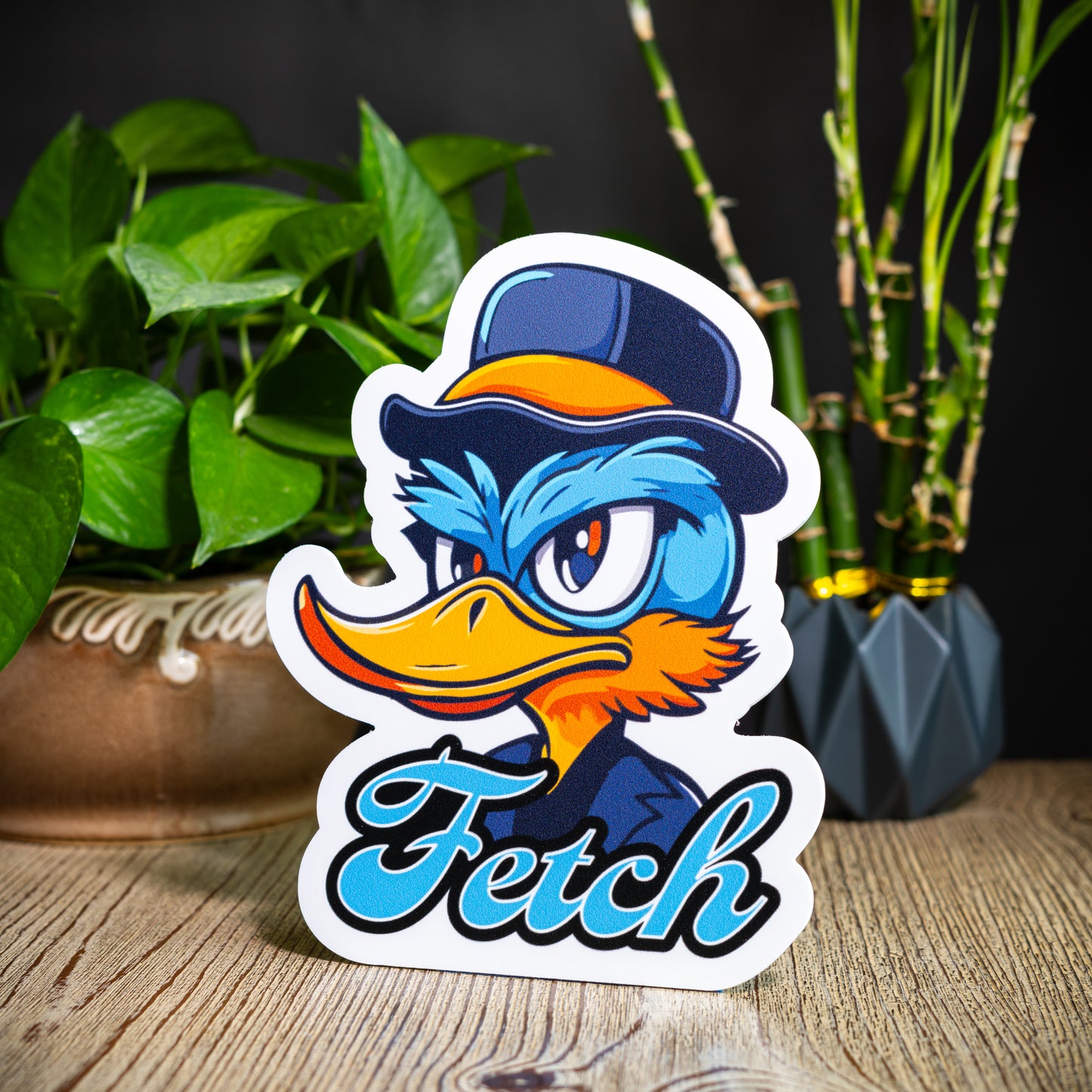 PVC Sign: Fetch Duck with Hat