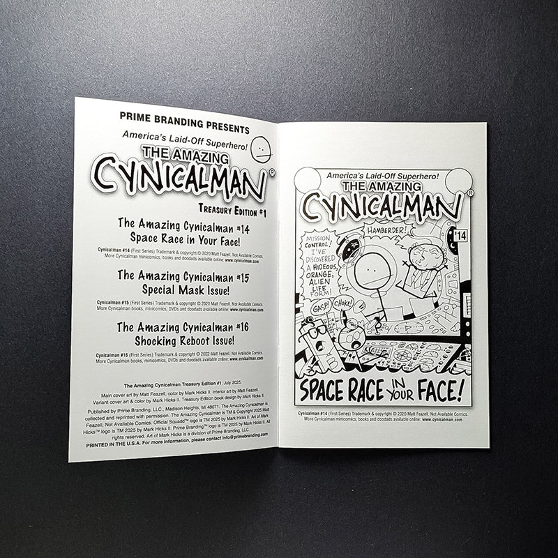 Book: The Amazing Cynical Man Treasury Edition #1 (Green Hulk Homage)