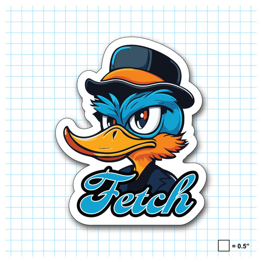 PVC Sign: Fetch Duck with Hat