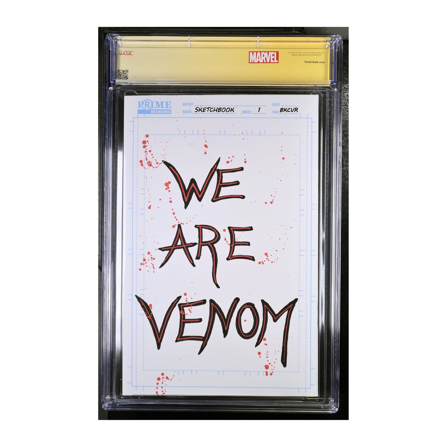 Books: Official Squadd Sketchbook Venom Remark CGC 9.8