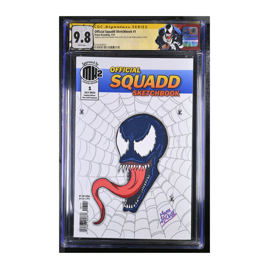 Books: Official Squadd Sketchbook Venom Remark CGC 9.8